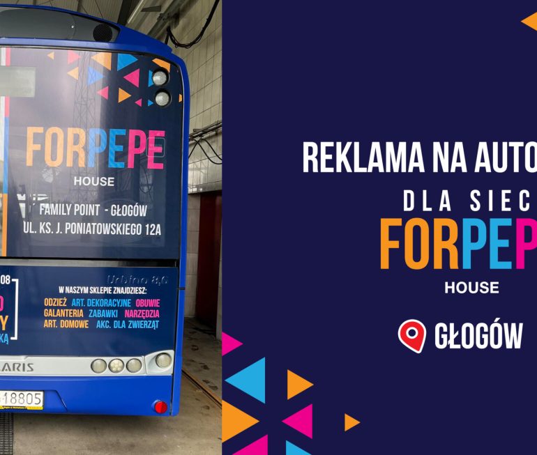 Autobusy reklama Forpepe Glogow