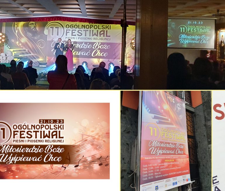 Festiwal piosenki religijnej Milosierdzie Boze wyspiewac chce - ktorego bylismy jednym ze sponsorow