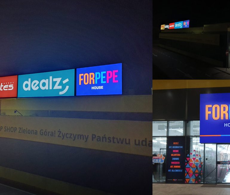 Forpepe Zielona Gora _ Kasetony _ baner do podświetleń