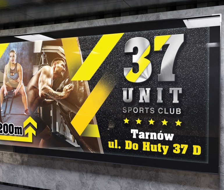 Reklama Wewnetrzna Unit 37 baner tablice