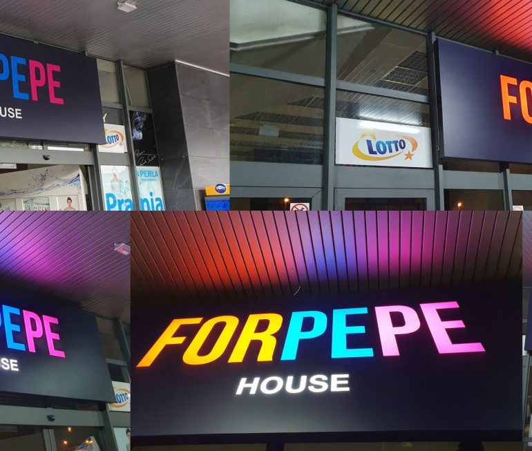 Reklama Zewnetrzna Forpepe - Kaseton świetlny Dibond NOWY SACZ